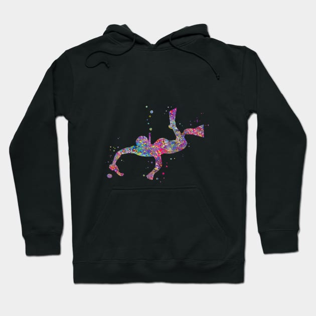 Underwater hockey Hoodie by RosaliArt